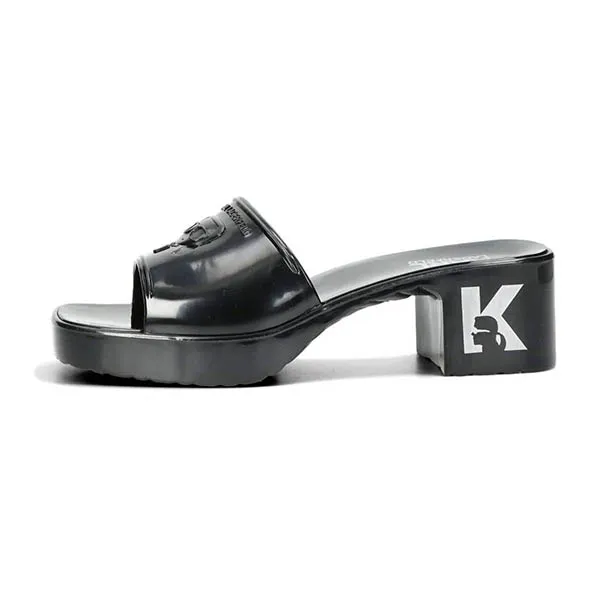 Giày Cao Gót Nữ Karl Lagerfeld Women' Fashion Slippers KL83001-V00-BLK Màu Đen - Giày - Vua Hàng Hiệu