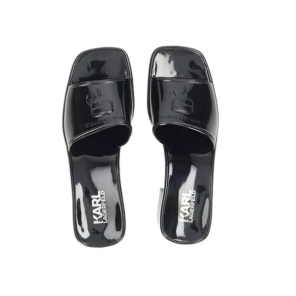 Giày Cao Gót Nữ Karl Lagerfeld Women' Fashion Slippers KL83001-V00-BLK Màu Đen - Giày - Vua Hàng Hiệu