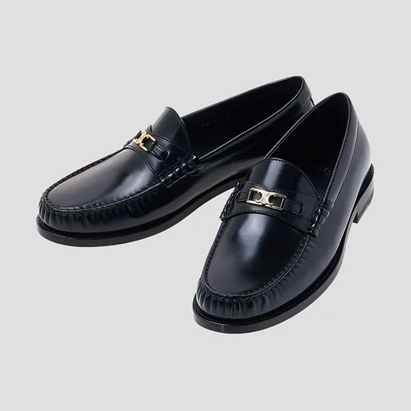 Giày Lười Nam Celine Luco Triomphe 334773602C 38NO Loafer Màu Đen