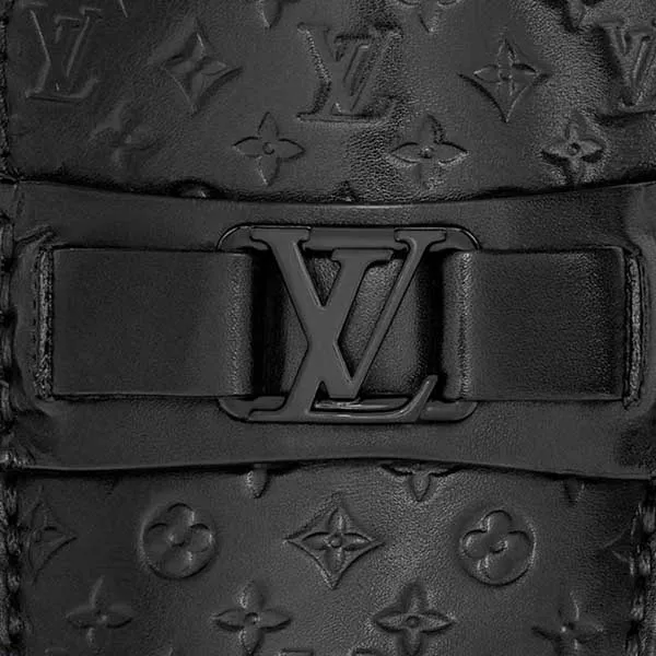 Giày Lười Nam Louis Vuitton LV Hockenheim Mocassin Màu Đen Size 40 - Giày - Vua Hàng Hiệu