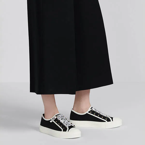 Giày Sneaker Dior Walk'nDior Black Cotton Canvas KCK177CVA_S12X Màu Đen - Giày - Vua Hàng Hiệu