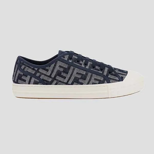 Giày Sneaker Nam Fendi Navy Blue Domino 7E1553 AM5H FORBB Màu Xanh - Giày - Vua Hàng Hiệu