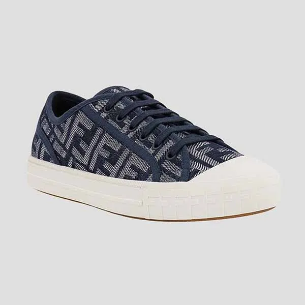 Giày Sneaker Nam Fendi Navy Blue Domino 7E1553 AM5H FORBB Màu Xanh - Giày - Vua Hàng Hiệu