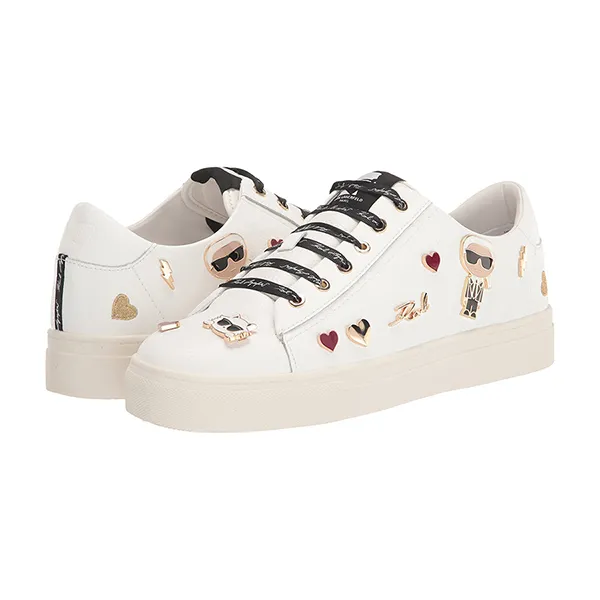 Giày Thể Thao Karl Lagerfeld Cate Shoes Sneakers Iconic Klp Pins Màu Trắng Size 35.5 - Giày - Vua Hàng Hiệu