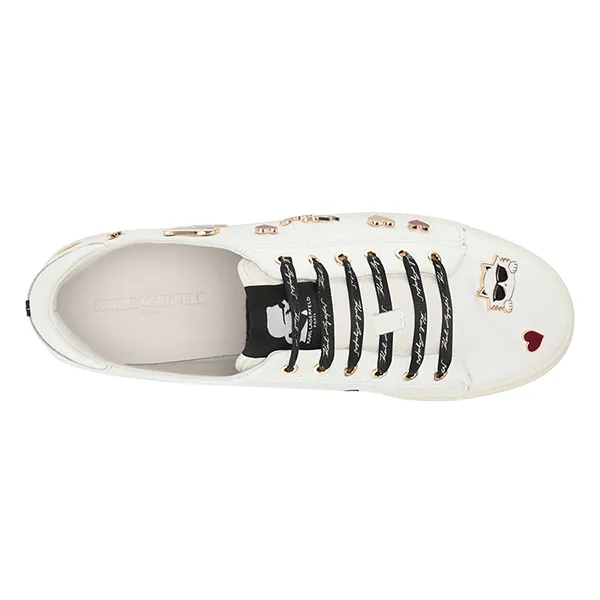 Giày Thể Thao Karl Lagerfeld Cate Shoes Sneakers Iconic Klp Pins Màu Trắng Size 35.5 - Giày - Vua Hàng Hiệu
