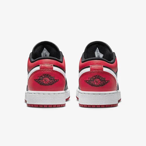 Giày Thể Thao Nam Nike Air Jordan 1 Low Alternate Bred Toe 553560-066 Màu Đỏ Phối Đen Size 37.5
