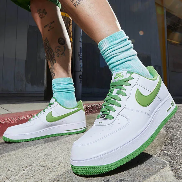 Giày Thể Thao Nike Air Force 1 Low '07 White Chlorophyll DH7561-105 Màu Trắng Xanh Size 42.5