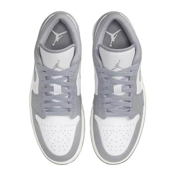 Giày Thể Thao Nike Air Jordan 1 Low Light Steel Grey Sail White DV0426-012 Màu Trắng Xám Size 39