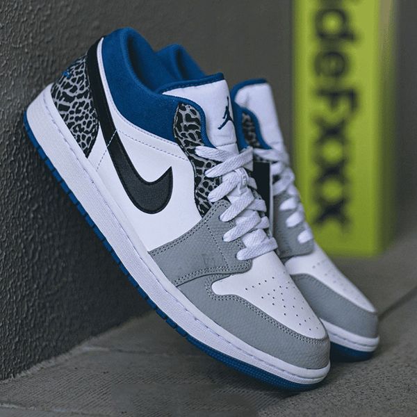 Giày Thể Thao Nike Air Jordan 1 Low Se True Blue DM1199-140 Màu Xanh Trắng Size 44 - 3