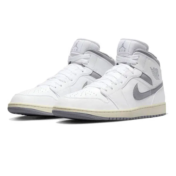 Giày Thể Thao Nike Air Jordan 1 Mid ‘Neutral Grey’ 554724-135 Màu Xám Trắng