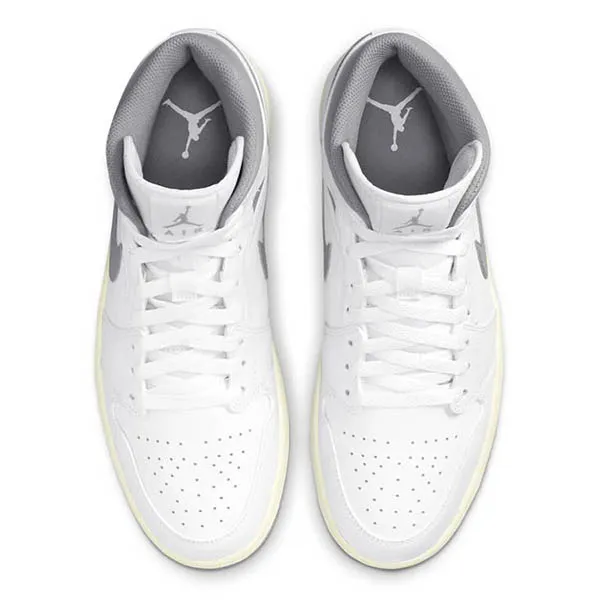 Giày Thể Thao Nike Air Jordan 1 Mid ‘Neutral Grey’ 554724-135 Màu Xám Trắng