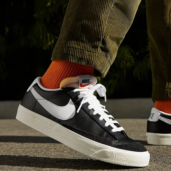 Giày Thể Thao Nike Blazer Low '77 Vintage DA6364-001 Màu Đen Trắng Size 44.5 - Giày - Vua Hàng Hiệu