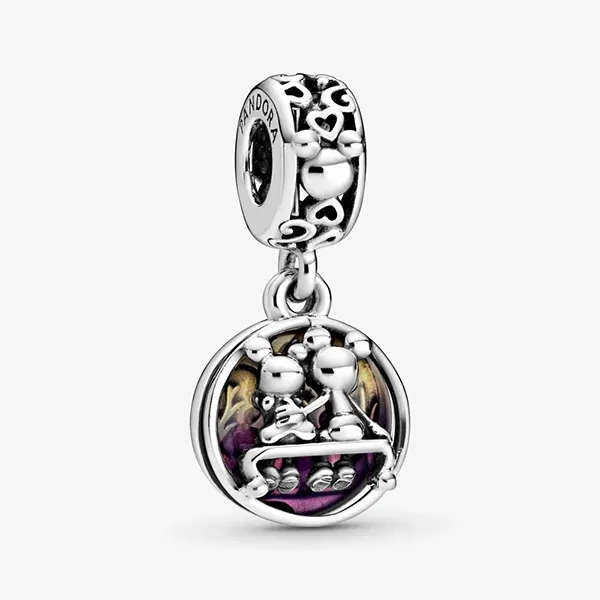 Hạt Vòng Charm Nữ Pandora Disney Mickey & Minnie 798866C01 Màu Bạc - Trang sức - Vua Hàng Hiệu