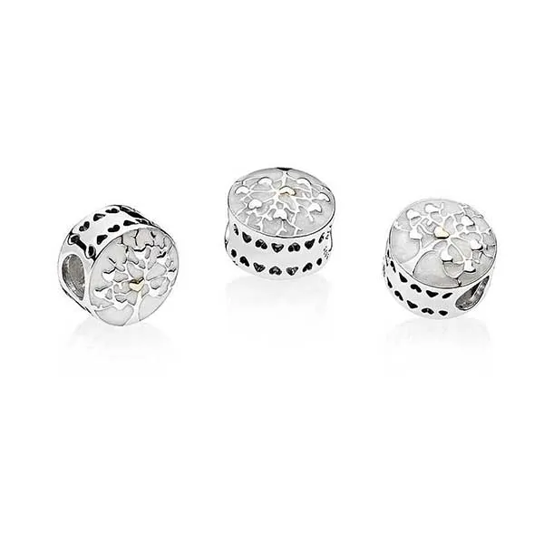 Hạt Vòng Charm Nữ Pandora Family Tree Hearts 792106EN23 Màu Bạc - Trang sức - Vua Hàng Hiệu