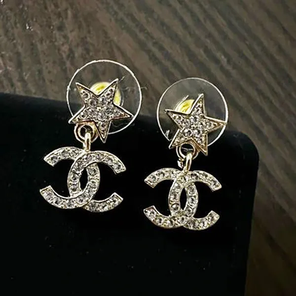 Khuyên Tai Nữ Chanel Earrings Màu Bạc - Trang sức - Vua Hàng Hiệu