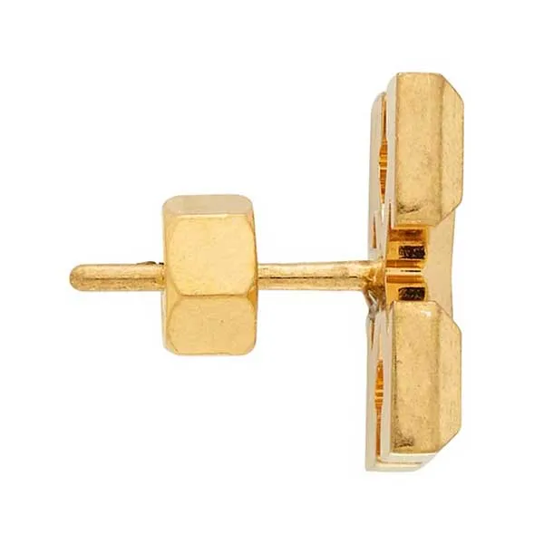 Khuyên Tai Nữ Off-White Mini Arrows Motif Earrings In Gold Màu Vàng - Trang sức - Vua Hàng Hiệu