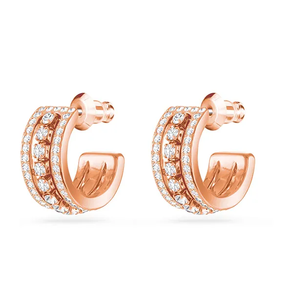 Khuyên Tai Nữ Swarovski Further Hoop Earrings 5646726 Màu Vàng Hồng - Trang sức - Vua Hàng Hiệu
