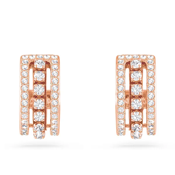 Khuyên Tai Nữ Swarovski Further Hoop Earrings 5646726 Màu Vàng Hồng - Trang sức - Vua Hàng Hiệu