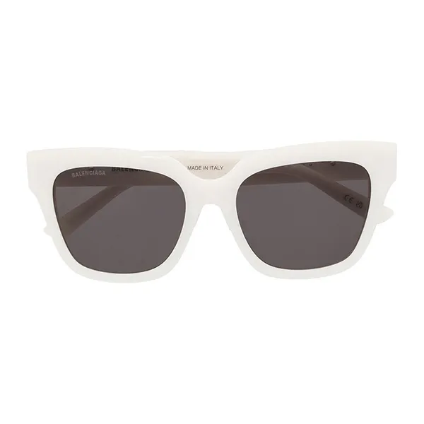 Kính Mát Balenciaga Logo Plaque Square Frame Sunglasses BB0237SA Màu Trắng - 3