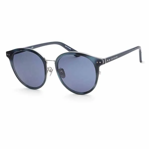 Kính Mát Calvin Klein Platinum Label 56mm Navy Havana Sunglasses CK18518SA-412 Màu Xanh - Kính mắt - Vua Hàng Hiệu
