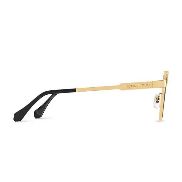 Kính Mát Louis Vuitton LV 1.1 Evidence Metal Square Sunglasses Z1584U Màu Đen Gọng Vàng Gold - Kính mắt - Vua Hàng Hiệu