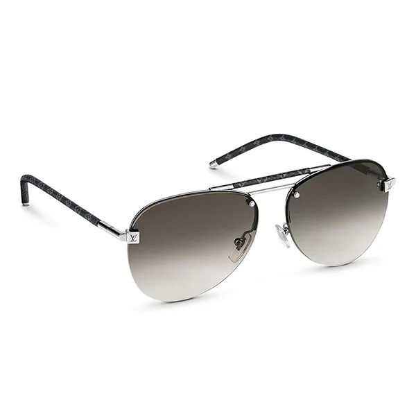 Kính Mát Louis Vuitton LV Clockwise Canvas Sunglasses Z1109W Màu Xám - Kính mắt - Vua Hàng Hiệu