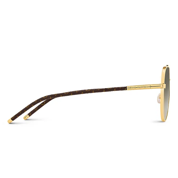 Kính Mát Louis Vuitton LV MNG Blaze Pilot Sunglasses Z1797U Màu Xanh Gọng Vàng Gold - Kính mắt - Vua Hàng Hiệu