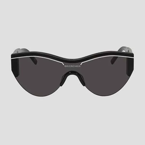 Kính Mát Nam Balenciaga Black Geometric Frame BB0004SA 001 Màu Đen - Kính mắt - Vua Hàng Hiệu