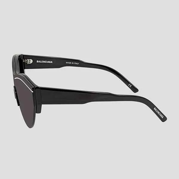 Kính Mát Nam Balenciaga Black Geometric Frame BB0004SA 001 Màu Đen - Kính mắt - Vua Hàng Hiệu