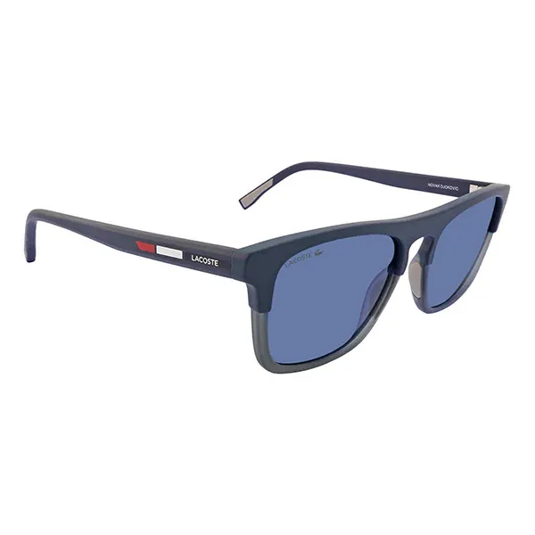 Kính Mát Nam Lacoste Blue Square Men's Sunglasses L610SND 424 55 Màu Xanh Blue