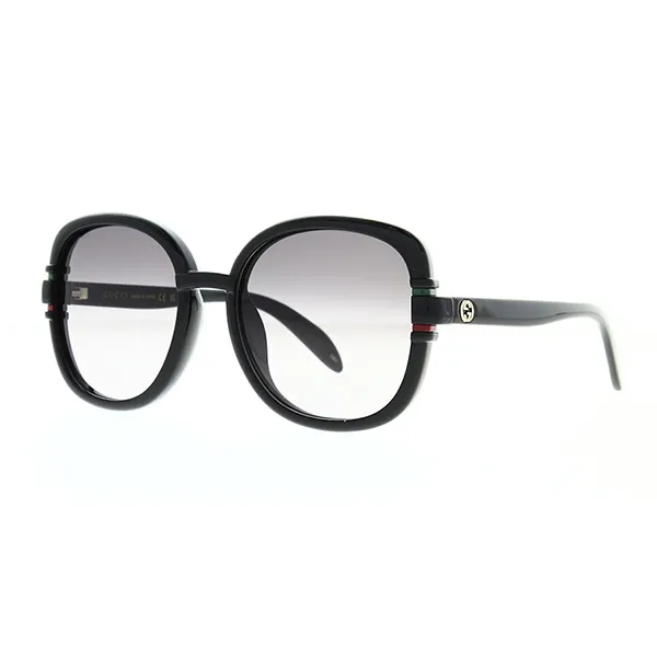 Kính Mát Nữ Gucci Grey Gradient Square Ladies Sunglasses GG1068SA 001 57 Màu Đen Xám - Kính mắt - Vua Hàng Hiệu