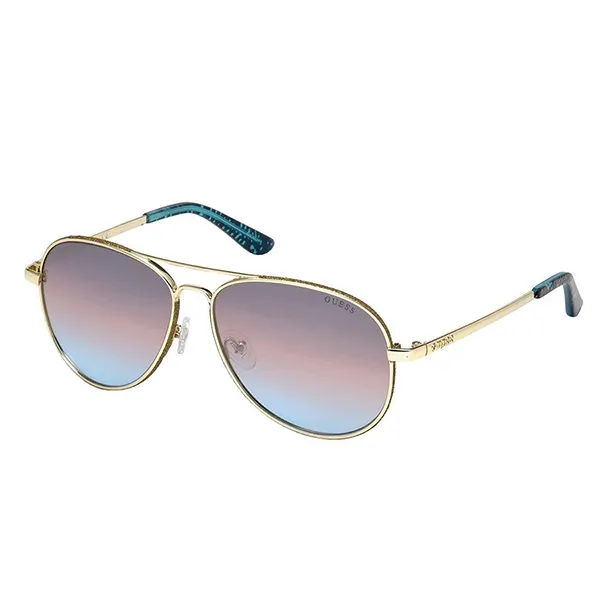 Kính Mát Nữ Guess Aviator Sunglasses GU7555 33F Màu Xanh - Kính mắt - Vua Hàng Hiệu