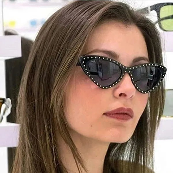 Kính Mát Nữ Moschino Grey Cat Eye Ladies Sunglasses MOS0006/S 0807/IR Màu Xám Đen