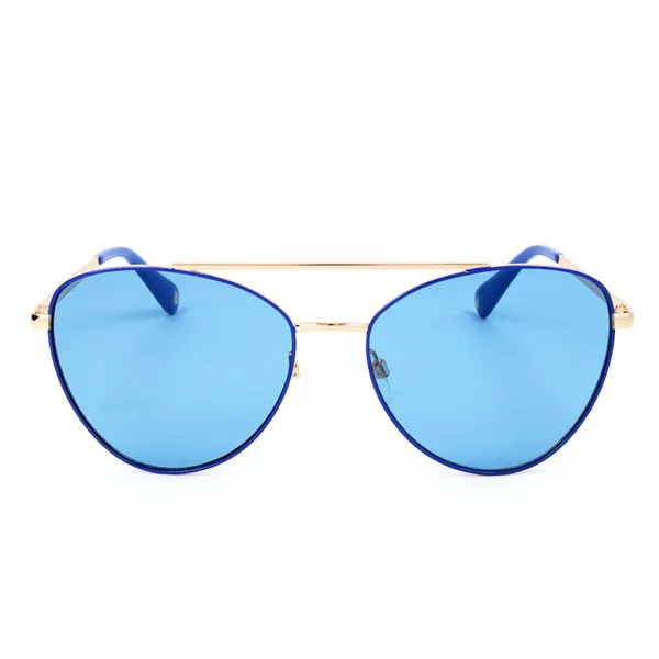 Kính Mát Nữ Moschino Women's Sunglasses MOL011/S MVU/KU 59-17 Màu Xanh Blue