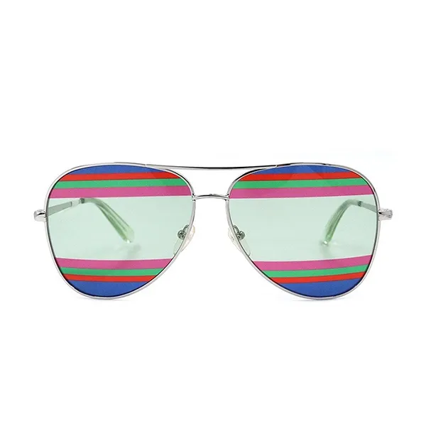 Kính Mát Salvatore Ferragamo Aviator Sunglasses SF172S 047 60 Màu Xanh - Kính mắt - Vua Hàng Hiệu