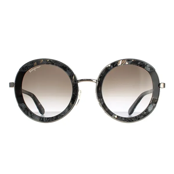 Kính Mát Nữ Salvatore Ferragamo Sunglasses SF164S 042 56 Màu Xám Đen - Kính mắt - Vua Hàng Hiệu