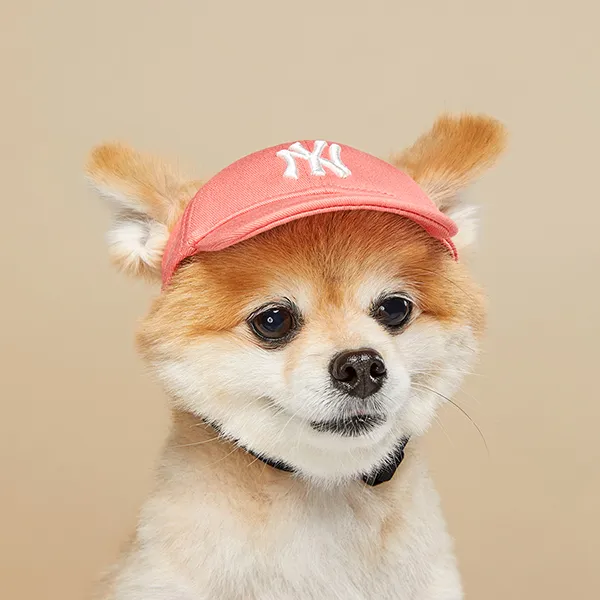 Mũ Cho Pet MLB Logo New York Yankees 72PEC1111-50O Màu Hồng - Mũ nón - Vua Hàng Hiệu