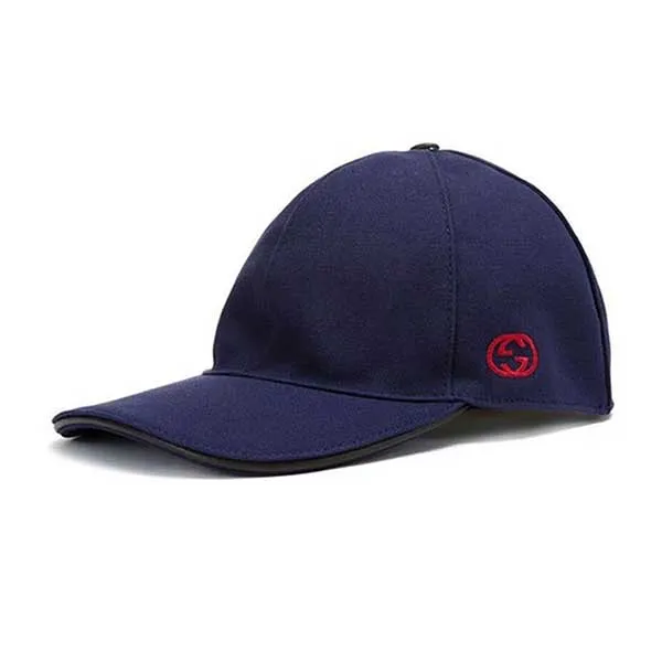 Mũ Gucci GG Double G Cap Blue 387554-4H010-4000 Màu Xanh Navy - Mũ nón - Vua Hàng Hiệu