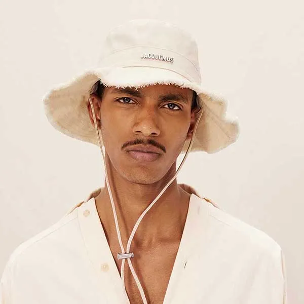 Mũ Jacquemus Le Bob Artichaut Bucket Hat Off White Màu Trắng Ngà Size 58 - Mũ nón - Vua Hàng Hiệu