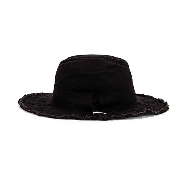 Mũ Jacquemus Le Papier Le Bob Gadjo Bucket Hat Black Màu Đen Size 56