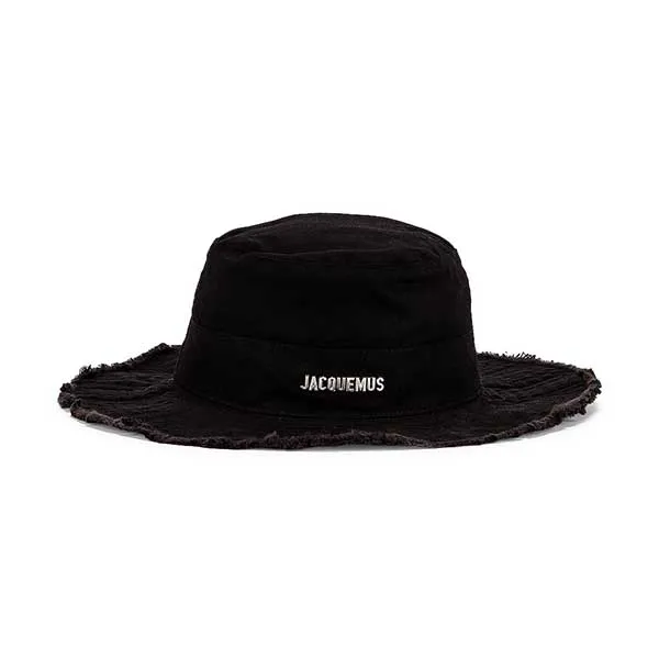 Mũ Jacquemus Le Papier Le Bob Gadjo Bucket Hat Black Màu Đen Size 56
