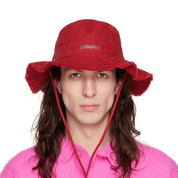 Mũ Jacquemus Red Le Bob Artichaut Bucket Hat Màu Đỏ