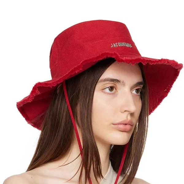 Mũ Jacquemus Red Le Bob Artichaut Bucket Hat Màu Đỏ