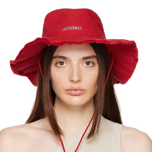 Mũ Jacquemus Red Le Bob Artichaut Bucket Hat Màu Đỏ