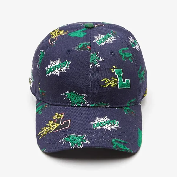 Mũ Lacoste Unisex Holiday Crocodile Print Cap RK1205 Crocodile Print Cap RK1205 Màu Xanh Navy - 3