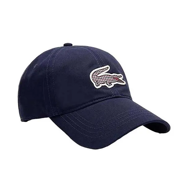 Mũ Lacoste Men's Check Croc Badge Cotton Cap Màu Xanh Navy - Mũ nón - Vua Hàng Hiệu