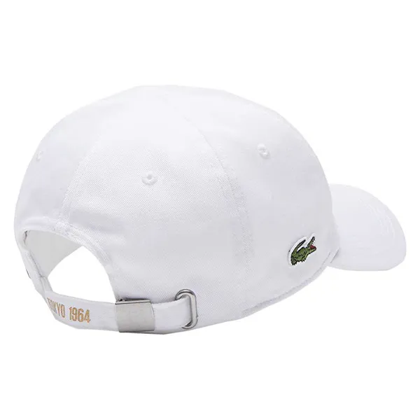 Mũ Lacoste Sport Cap Tokyo 1964 Màu Trắng