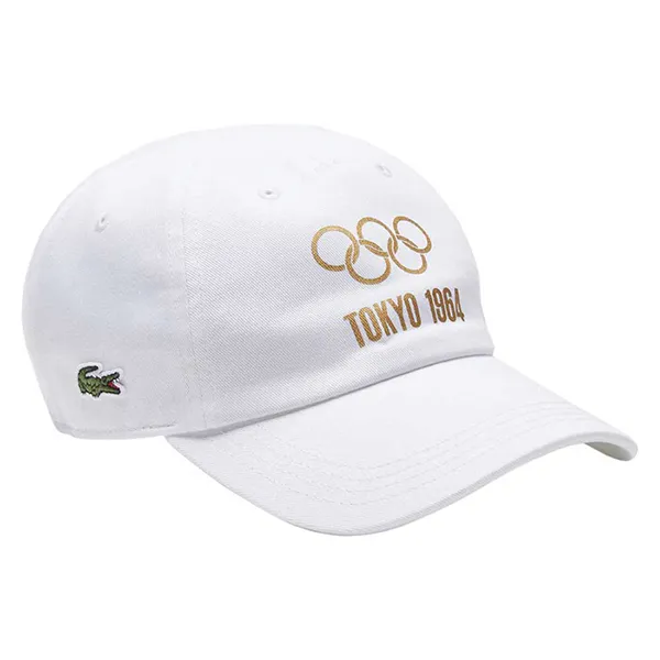 Mũ Lacoste Sport Cap Tokyo 1964 Màu Trắng