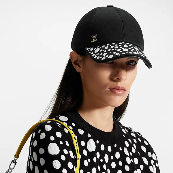 Mũ Louis Vuitton LV x YK Infinity Dots Cap M7069M Màu Đen Size M - Mũ nón - Vua Hàng Hiệu
