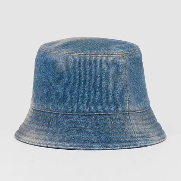 Mũ Nữ Prada Bucket Hat Light Blue 1HC137-12K1-F0V3N Màu Xanh Denim Size M